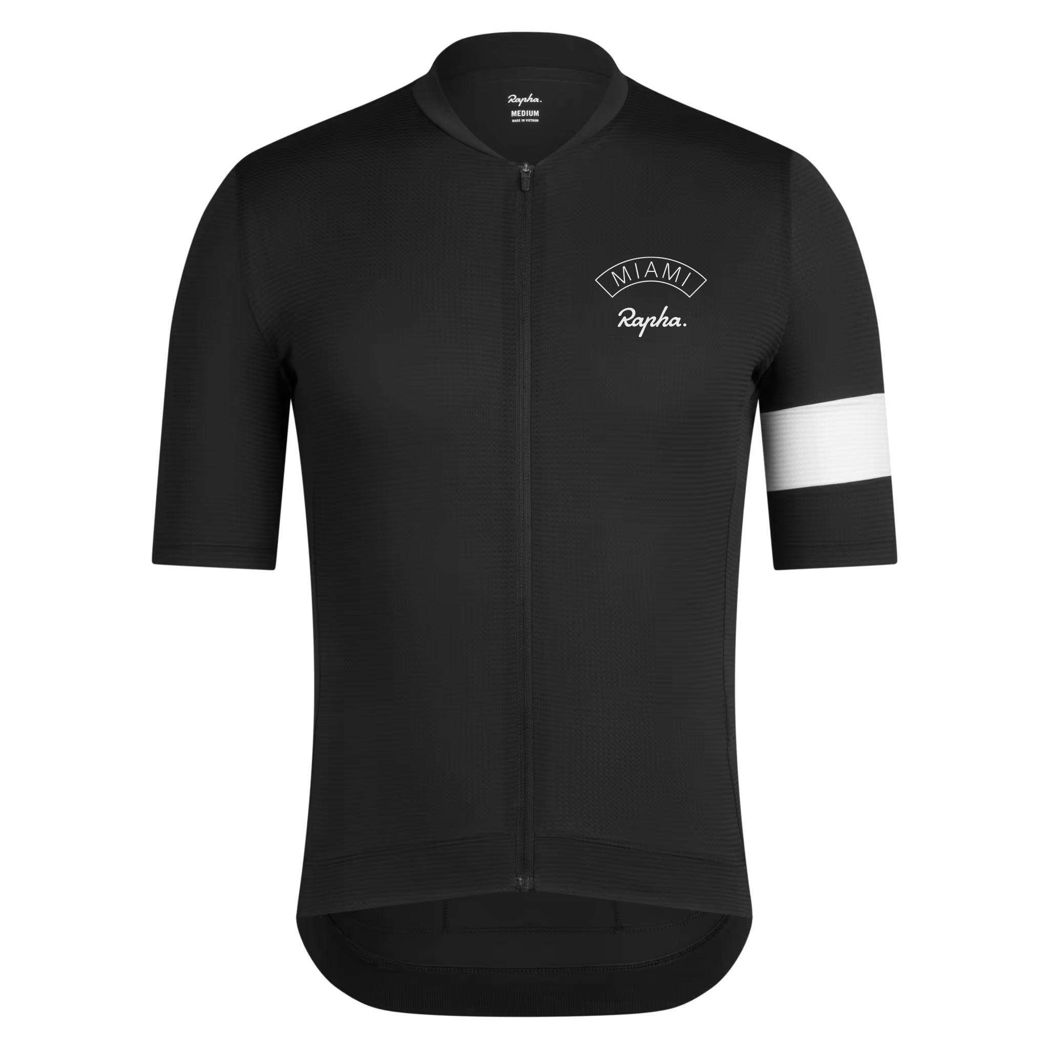 Rapha-Black-Jersey-Miami-Front