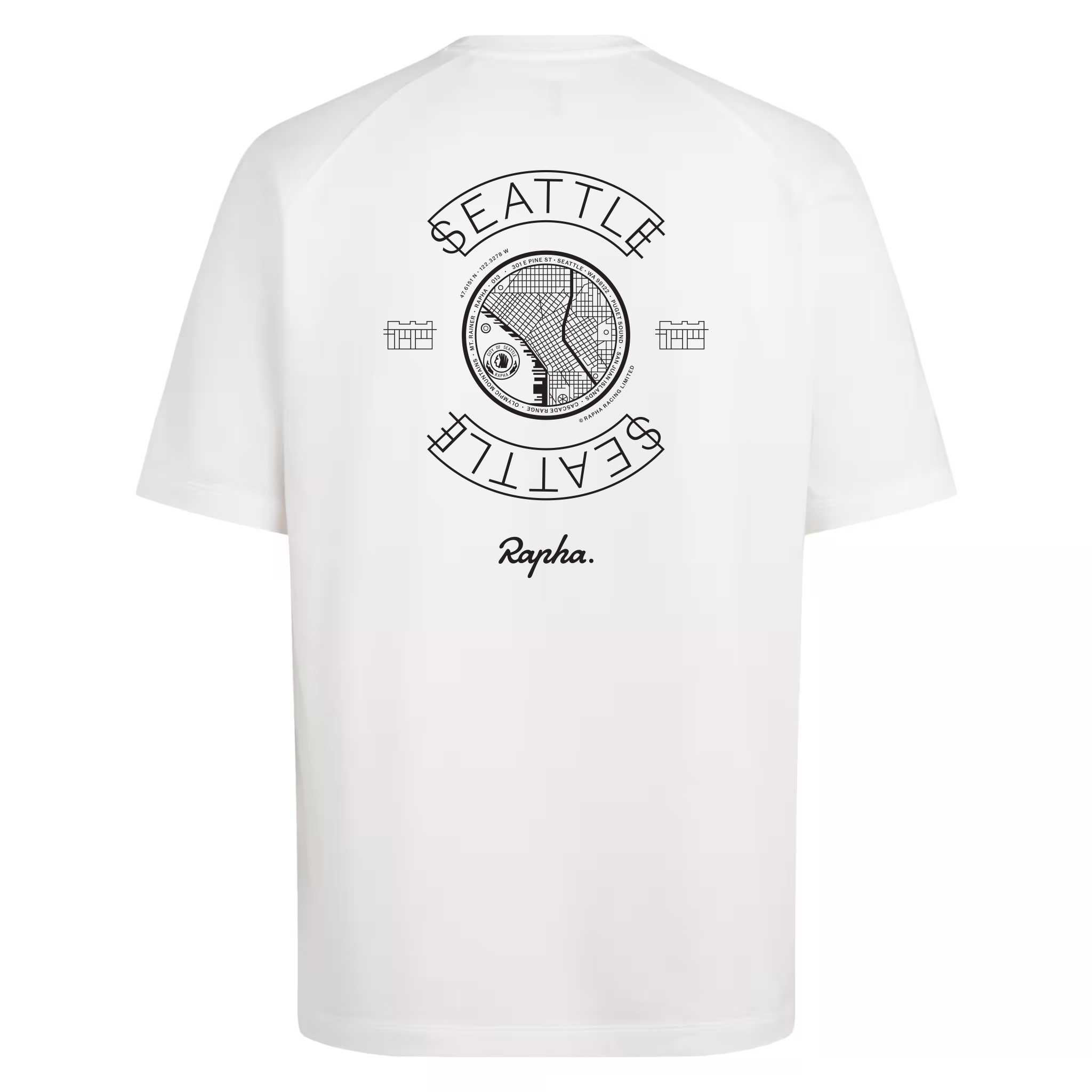 Rapha-White-Tee-Seattle-Back